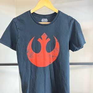 Star Wars Slate T-Shirt with Red Rebel Logo